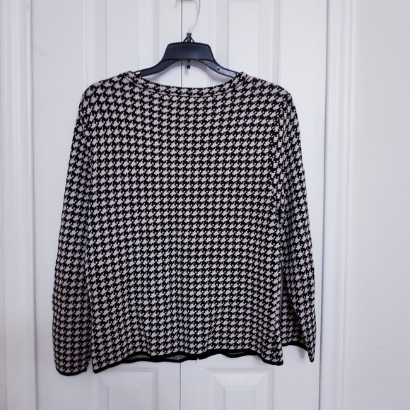 Coldwater Creek Houndstooth Zip Up Sweater/Jacket - Picture 5 of 8